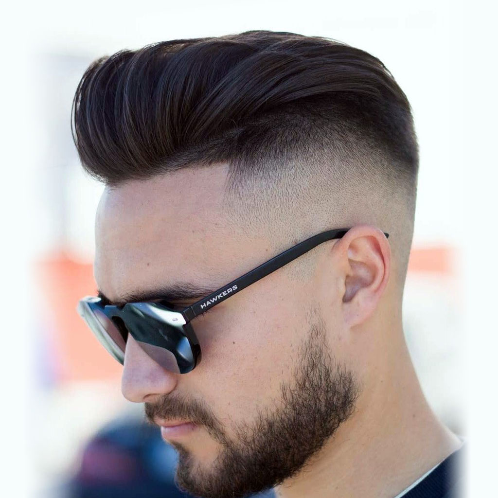 High Fade with Hard Part Hairstyles for Men