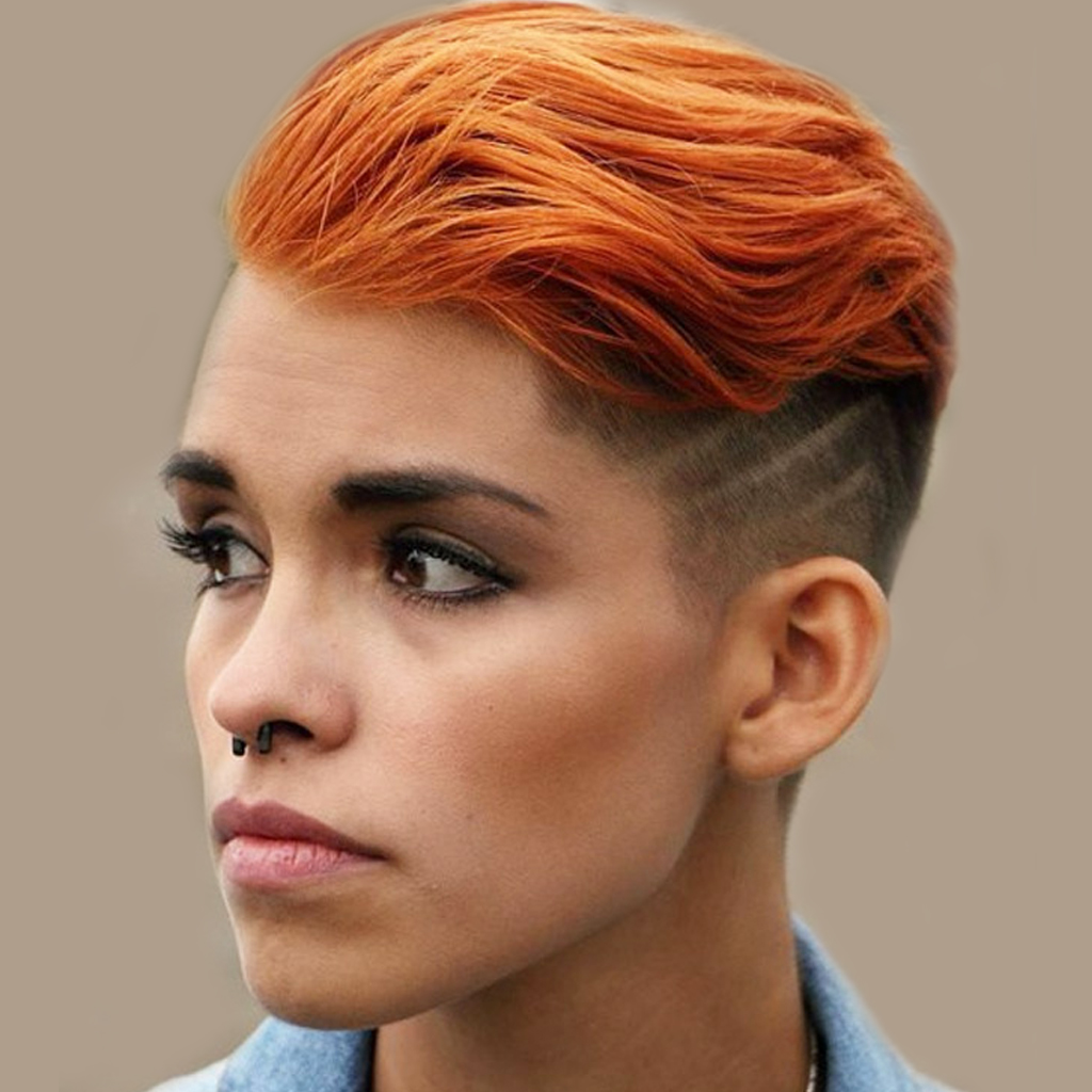 Embrace the power of a short hairstyle.
