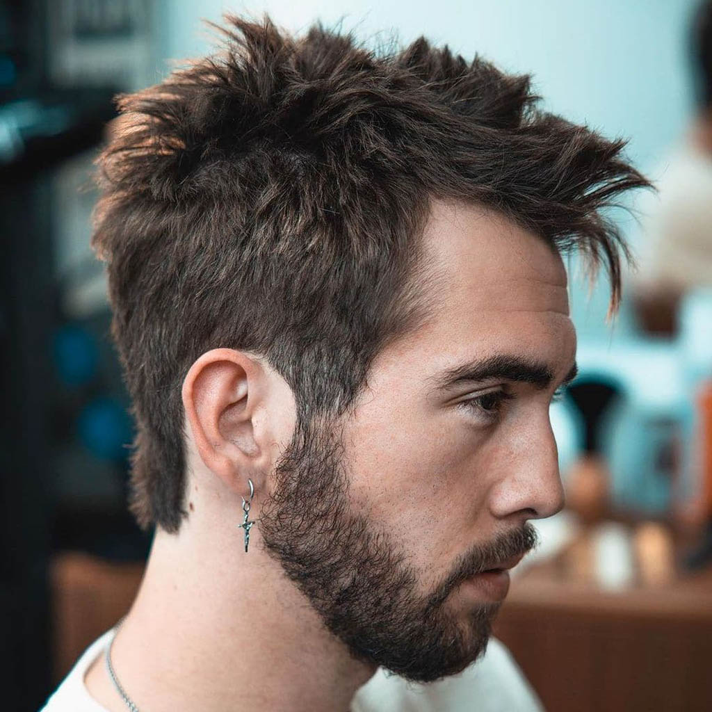 Messy Faux Hawk Hairstyles for Men