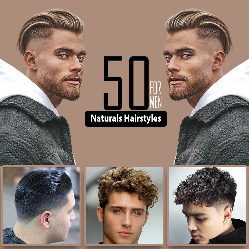 A collage of diverse men showcasing natural hairstyles, exuding confidence and style.