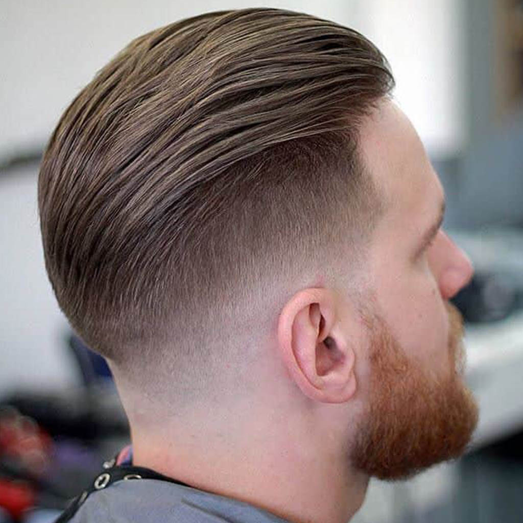 Slicked-Back Taper Hairstyles for Men