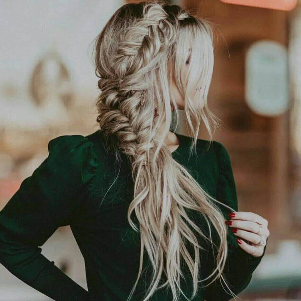 Twisted Side Braid Hairstyle
