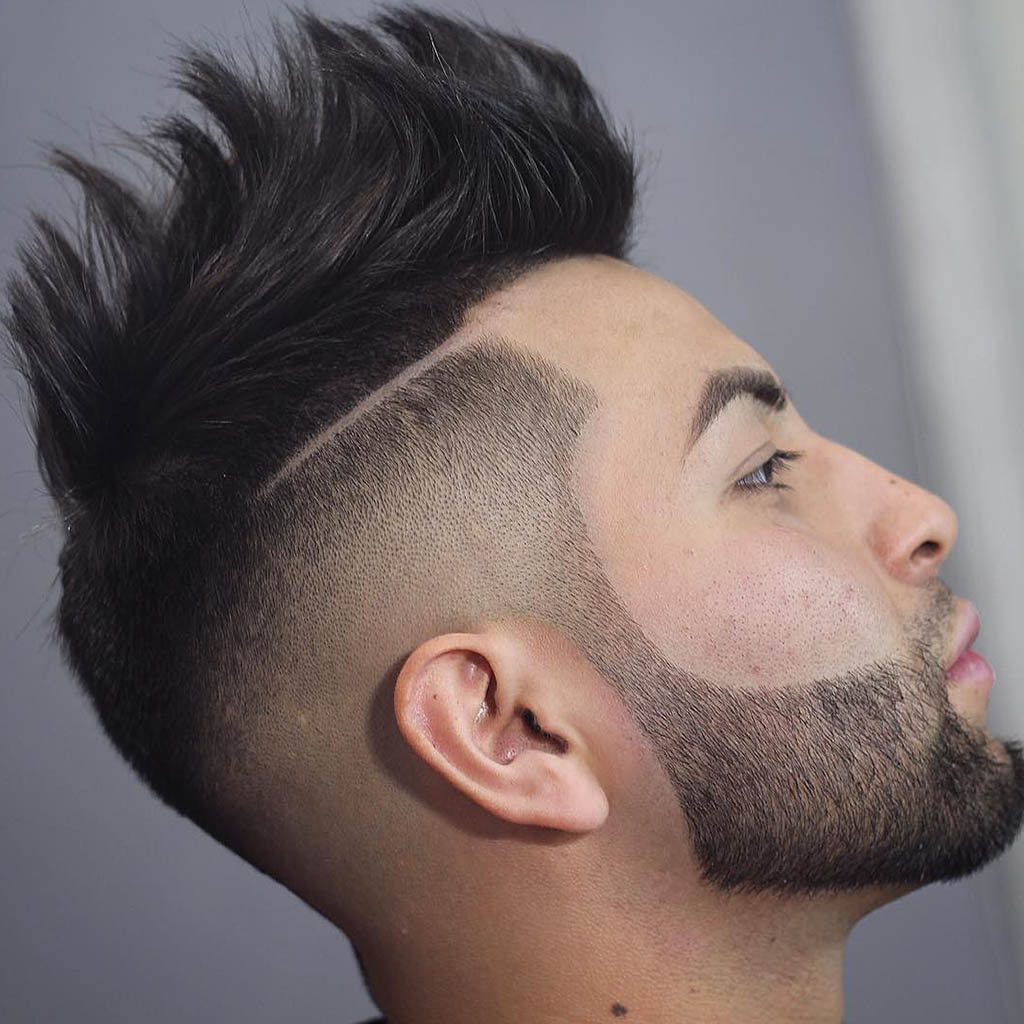 High Skin Fade with Spiky Top Hairstyle for Men
