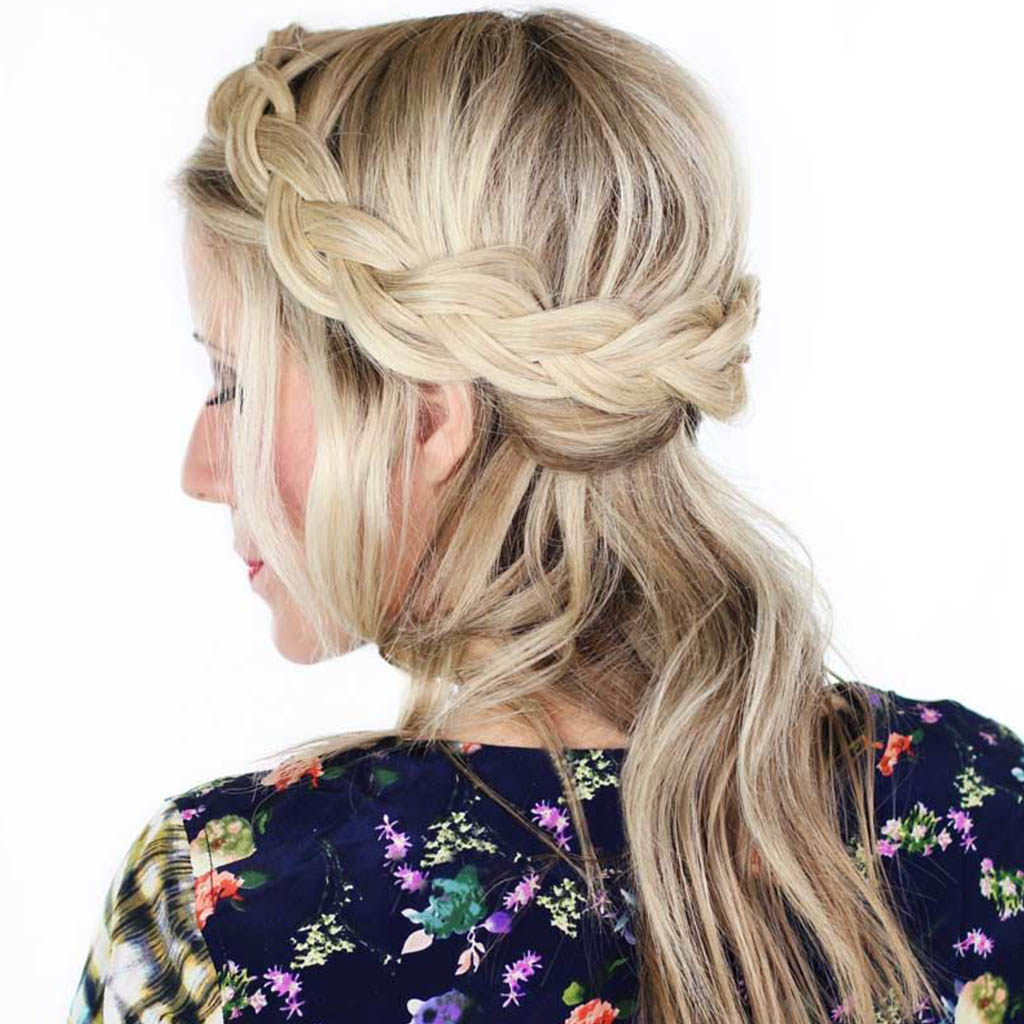 Intricate Lace Crown Braids Hairstyles