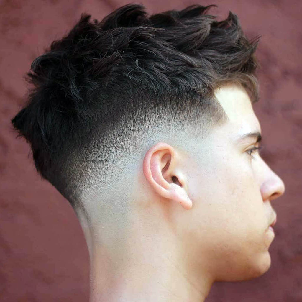 Low Fade with Textured Top Hairstyle for Men