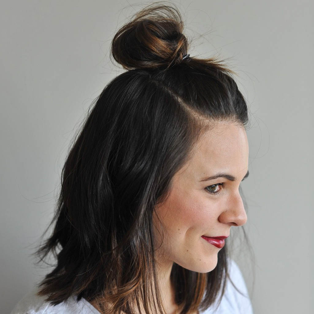 Half-Up Top Knot Hairstyle