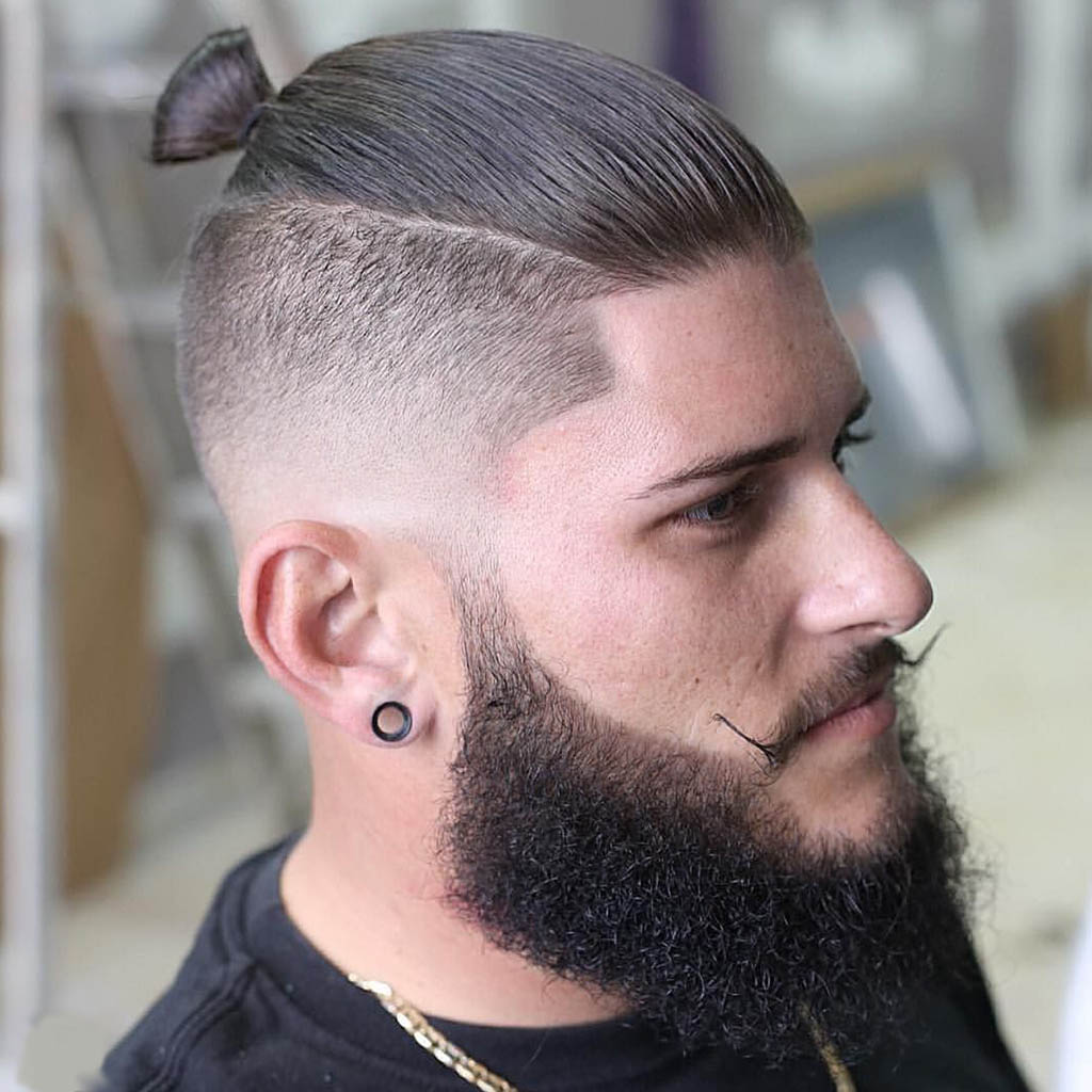 Man with a top knot Hairstyles For Long Hair