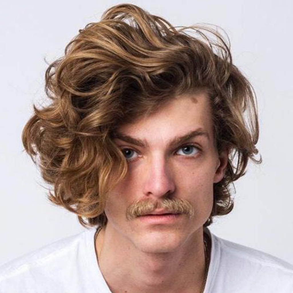 Man with tousled hairstyles For Long Hair