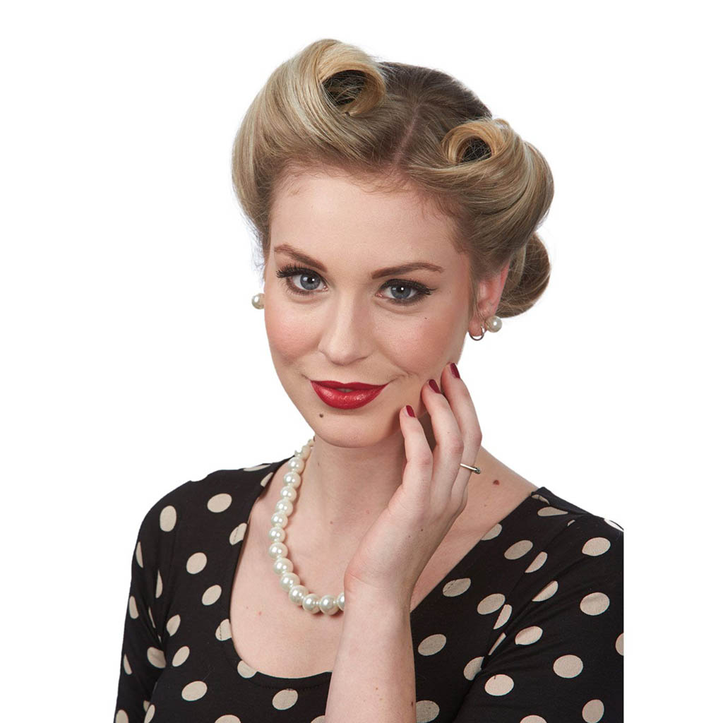 Vintage Victory Rolls Hairstyle